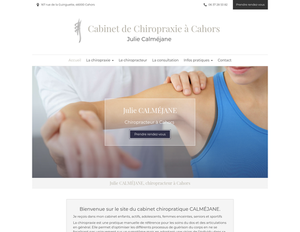 Julie Calméjane Cahors, Chiropraxie