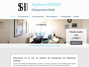 Stéphanie Hebben Bailly, Chiropraxie