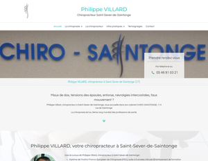 Philippe Villard Saint-Sever-de-Saintonge, Chiropraxie