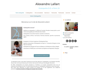 Alexandre Lallart Paris 15, Ostéopathie