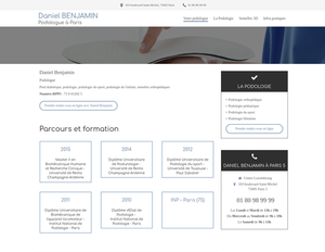 Daniel Benjamin Paris 5, Podologie