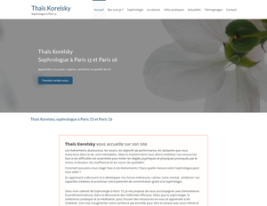 Thaïs Korelsky Paris 16, Sophrologie, Hypnose