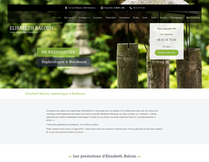 Elisabeth Balcon Bordeaux, Sophrologie