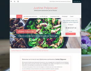 Justine Palpacuer Tourbes, Diététique et nutrition
