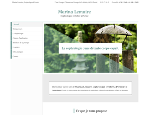 Marina Lemaire Pornic, Sophrologie