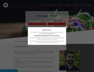 Matthieu Muller Richwiller, Diététique et nutrition