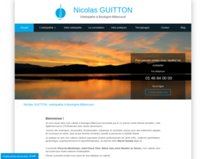 Nicolas GUITTON Boulogne-Billancourt, Ostéopathie, Ostéopathie