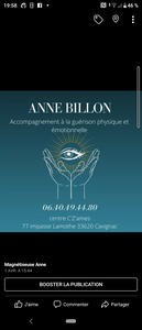 Anne Billon Cavignac, Magnétisme