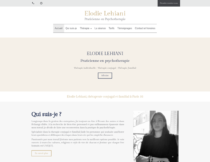 Elodie Lehiani Paris 16, Psychothérapie