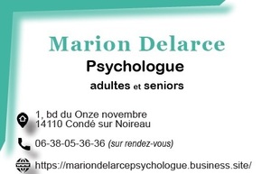 Marion Delarce Condé-sur-Noireau, Psychologie, Gériatrie