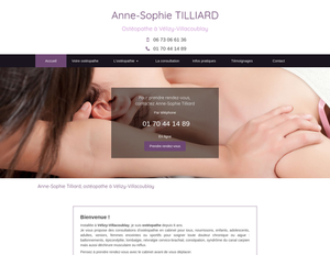 Anne-Sophie Tilliard Vélizy-Villacoublay, Ostéopathie