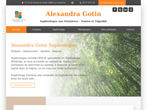 Alexandra Gotin Sorinières, Sophrologie, Sophrologie