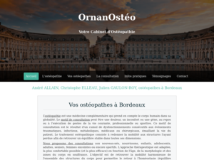 Ornanostéo Bordeaux, Ostéopathie