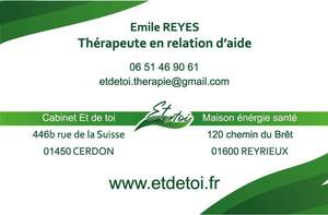 Emile Reyes Cerdon, Psychopratique, Psychothérapie