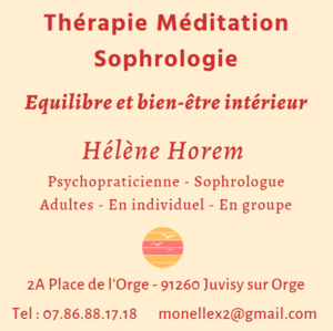 Helene HOREM Juvisy-sur-Orge, Sophrologie, Psychologie
