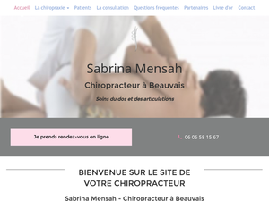 Sabrina Mensah Beauvais, Chiropraxie