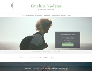 Emeline Violeau Antony, Chiropraxie