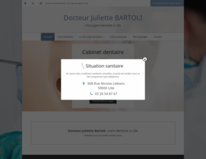 Docteur Juliette Bartoli Lille, Dentaire