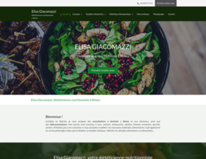 Elisa Giacomazzi Nîmes, Diététique et nutrition