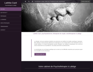 Laëtitia Cazé La Tour-du-Crieu, Psychothérapie