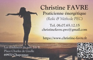 Christine Favre Chaponnay, Thérapeute, Techniques énergétiques, Reiki