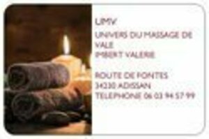 valerie Imbert UMV Adissan, Massage bien-être, Sophrologie