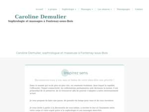Caroline Demulier Nogent-sur-Marne, Sophrologie, Massage bien-être
