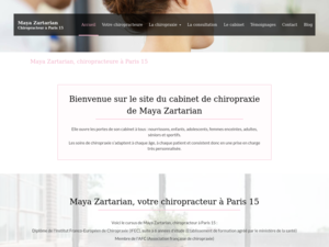 Maya Zartarian chiropracteur Paris 15, Chiropraxie