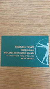 Stéphane Touzé Laval, Kinésiologie, Réflexologie