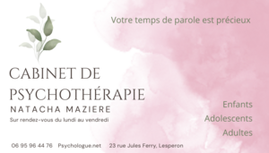 Cabinet de psychothérapie - Natacha Maziere Lespéron, Psychopratique