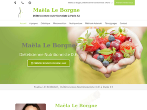 Maëla Le Borgne Concarneau, Diététique et nutrition