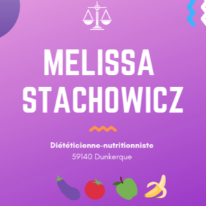 Mélissa Stachowicz Dunkerque, Diététique et nutrition