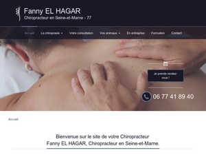 Fanny El Hagar Conches-sur-Gondoire, Chiropraxie