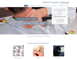 Adeline Cuypers-Caillouel Aizier, Ostéopathie
