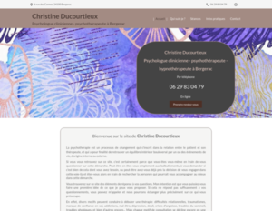 Christine Ducourtieux Lembras, Psychologie, Psychologie, Psychothérapie