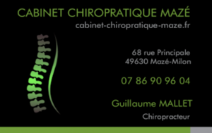 Guillaume MALLET Loire-Authion, Chiropraxie