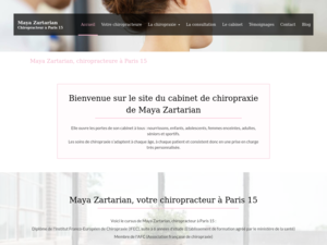 Maya Zartarian chiropracteur Paris 7, Chiropraxie