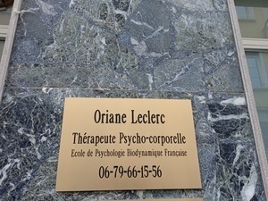 Oriane Leclerc Lyon, Psychothérapie
